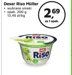 Müller Riso Deser mleczno-ryżowy z sosem o smaku pistacjowym 200 g niska cena