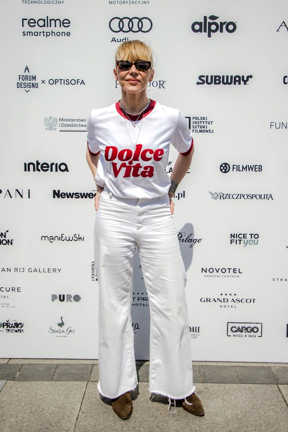 Stylizacja Katarzyny Warnke na festiwalu Mastercard OFF CAMERA w 2024 r.