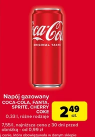 Napój gazowany Coca-Cola