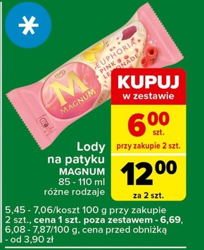 Magnum Euphoria Pink Lemonade Lody 90 ml niska cena