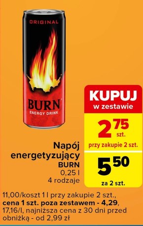 Napój energetyczny Burn niska cena