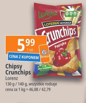 Crunchips Chipsy ziemniaczane o smaku papryka 140 g niska cena