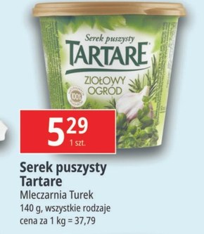 Tartare Serek puszysty ziołowy ogród 140 g niska cena