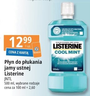 Listerine Cool Mint Płyn do płukania jamy ustnej 500 ml niska cena