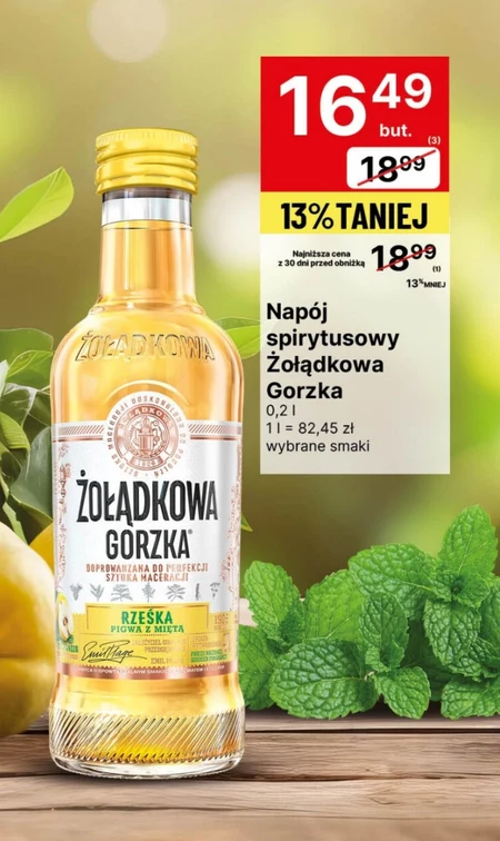 Спиртний напій Żołądkowa Gorzka