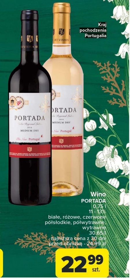 Напівсолодке вино Portada