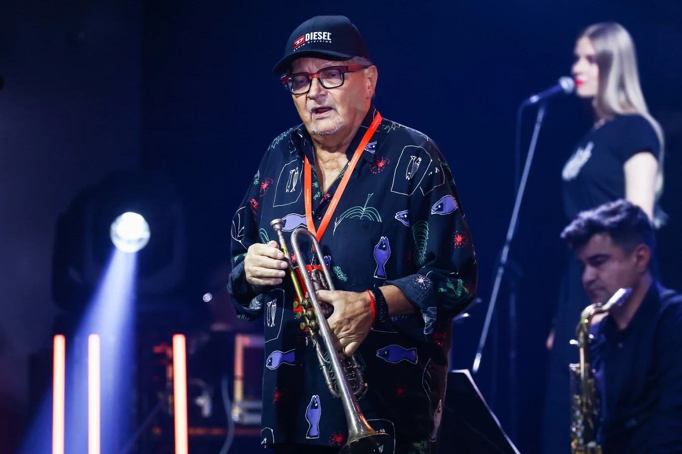 Jacek Zielińśki w czasie koncertu Skaldów Jacek Zielińśki w czasie koncertu Skaldów
