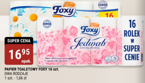 Foxy Jedwab Papier toaletowy 16 rolek niska cena