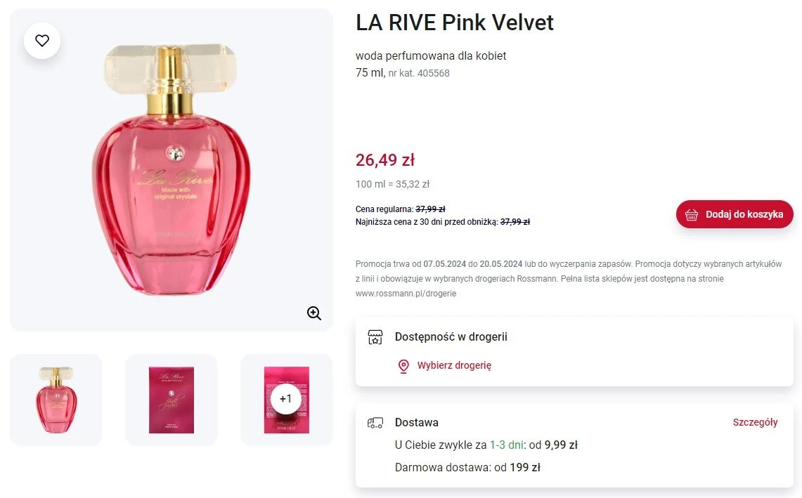 Rossmann oferuje promocję na perfumy LA RIVE! Rossmann oferuje promocję na perfumy LA RIVE!