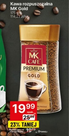 MK Café Premium Gold Kawa rozpuszczalna 175 g niska cena