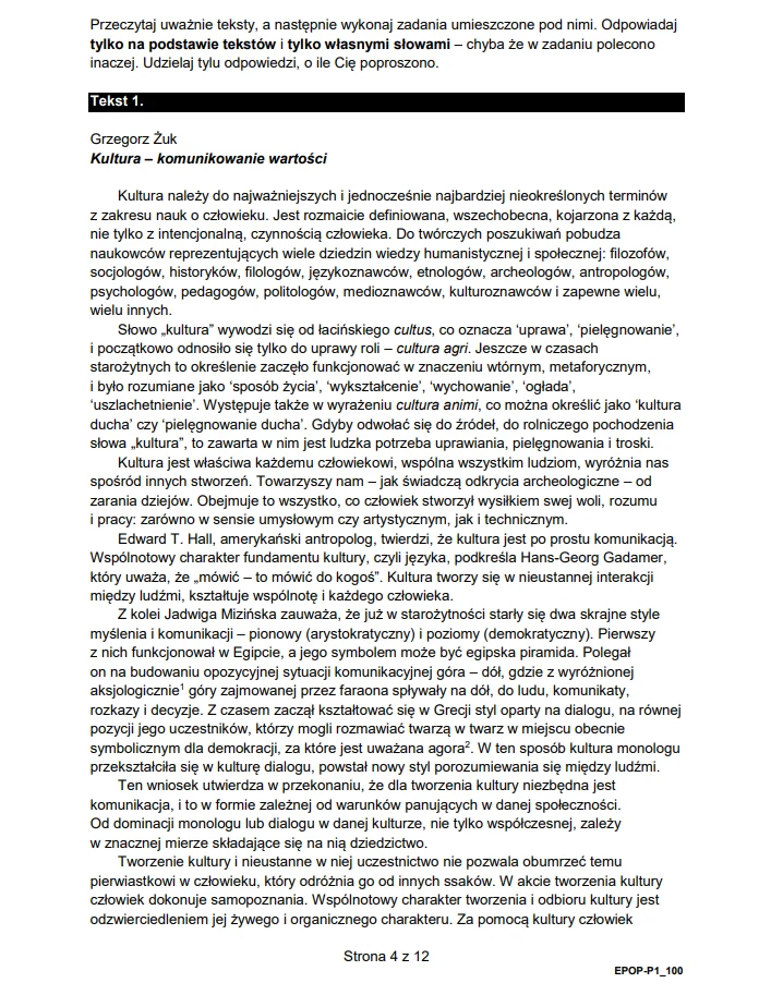 Publikujemy oficjalne arkusze CKE - matura 2024 z języka polskiego - formuła 2015 Publikujemy oficjalne arkusze CKE - matura 2024 z języka polskiego - formuła 2015