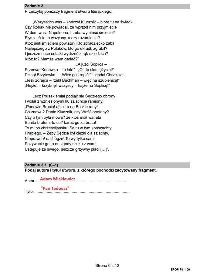 Publikujemy oficjalne arkusze CKE i odpowiedzi - matura 2024 z języka polskiego - formuła 2015 Publikujemy oficjalne arkusze CKE i odpowiedzi - matura 2024 z języka polskiego - formuła 2015