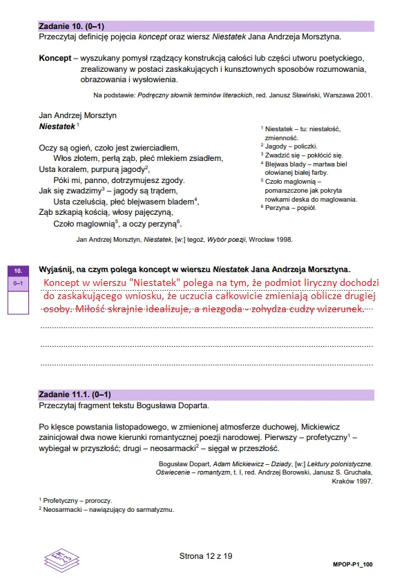 Matura 2024, język polski. Arkusz CKE i rozwiązania - strona 12