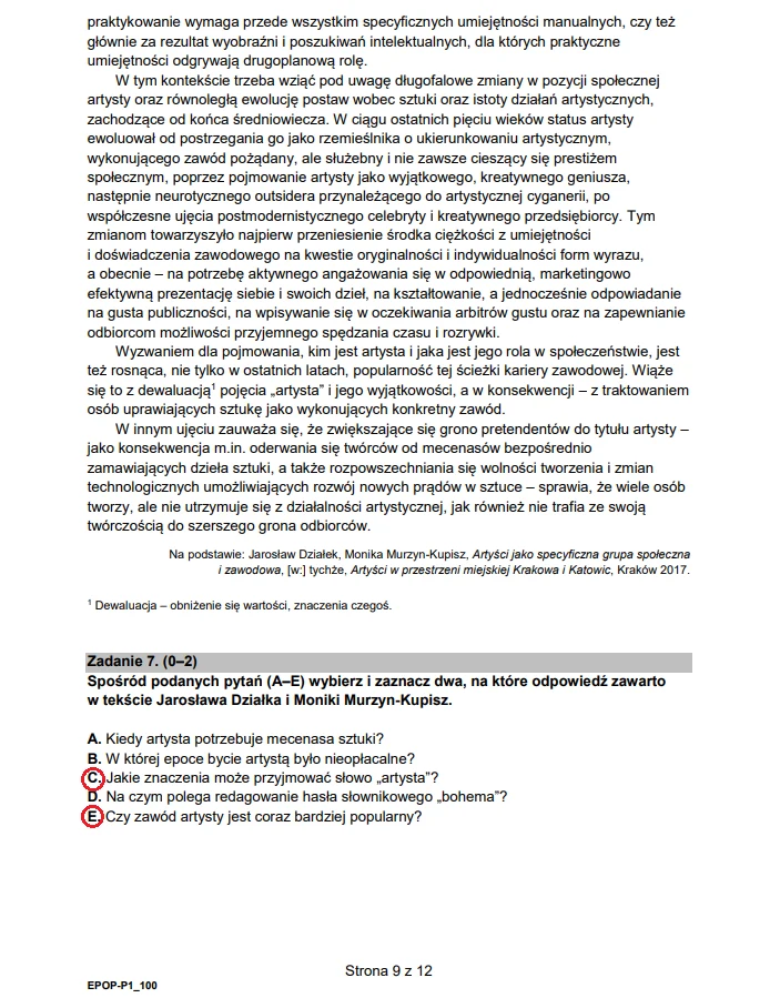 Publikujemy oficjalne arkusze CKE i odpowiedzi - matura 2024 z języka polskiego - formuła 2015 Publikujemy oficjalne arkusze CKE i odpowiedzi - matura 2024 z języka polskiego - formuła 2015