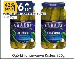 Krakus Ogórki konserwowe 920 g niska cena
