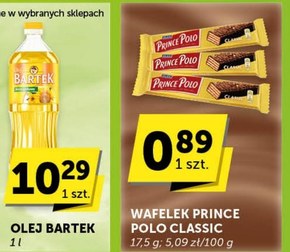 Prince Polo Classic Kruchy wafelek z kremem kakaowym oblany czekoladą 17,5 g niska cena