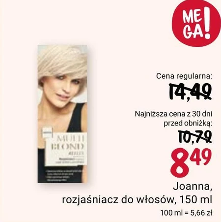 Joanna Multi Blond Reflex Rozjaśniacz w sprayu