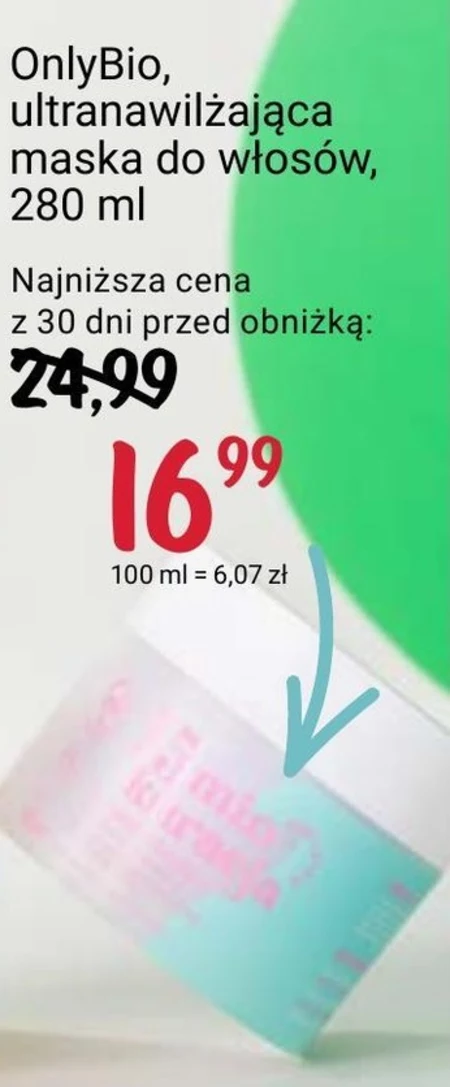 Maska do włosów OnlyBio