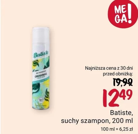 Batiste Oryginal Suchy szampon do włosów 200 ml