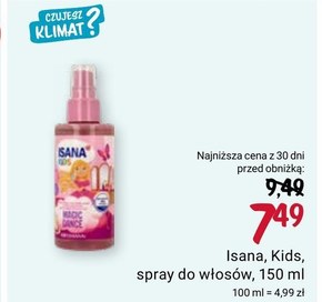 Spray do włosów Isana niska cena