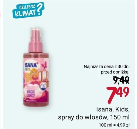 Spray do włosów Isana