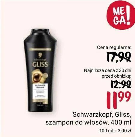 Gliss Ultimate Repair Szampon 400 ml