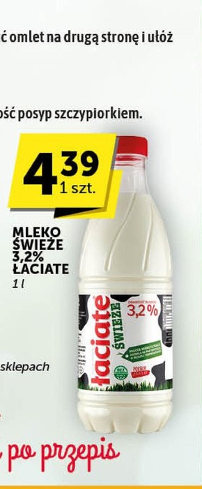 Łaciate Mleko świeże 3,2 % 1 l niska cena