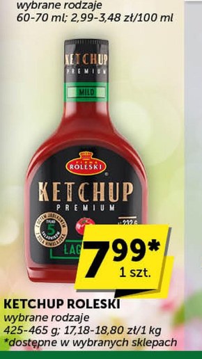 Firma Roleski Ketchup premium łagodny 465 g niska cena