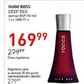 Woda perfumowana damska Hugo Boss niska cena