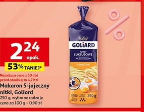 Goliard Makaron 5 jajeczny nitki luksusowe 250 g niska cena