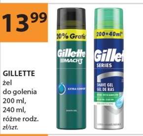 Gillette Mach3 Extra Comfort Żel do golenia dla mężczyzn 240 ml  niska cena