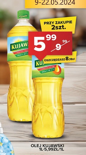 Kujawski Olej rzepakowy z pierwszego tłoczenia 1 l niska cena