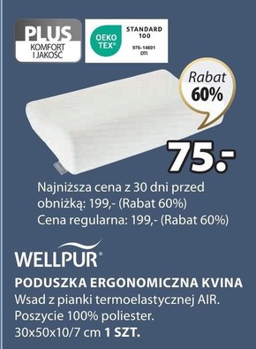 Poduszka ergonomiczna Wellpur niska cena