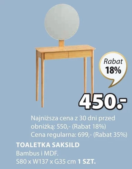 Toaletka MDF