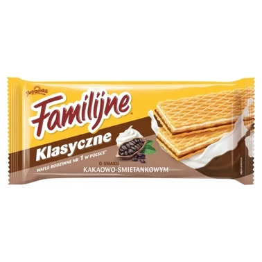 Familijne Klasyczne wafle o smaku kakaowo-śmietankowym 180 g - 2