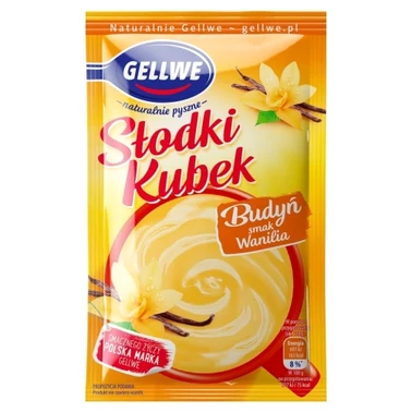 Gellwe Słodki Kubek Budyń smak wanilia 43 g - 0