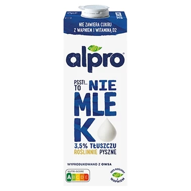 Alpro Psst! To nie mlek Napój owsiany 3,5 % 1 l - 1