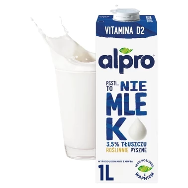 Alpro Psst! To nie mlek Napój owsiany 3,5 % 1 l - 0