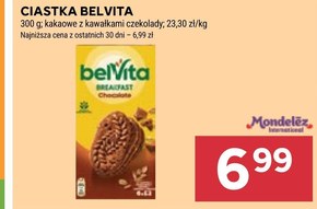 belVita Breakfast Ciastka zbożowe o smaku kakaowym z kawałkami czekolady 300 g niska cena