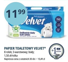Velvet Delikatnie Biały Papier toaletowy 8 rolek niska cena