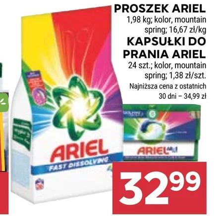Ariel Proszek do prania 1.98kg, kg prań, Color