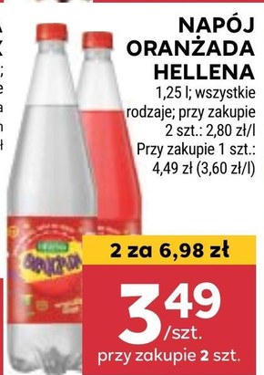 Oranżada Hellena Oranżada Biała 1,25 l niska cena