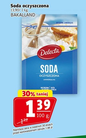 Delecta Soda oczyszczona uniwersalna 100 g niska cena