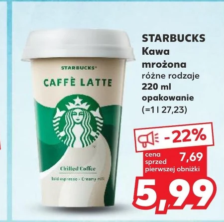 Starbucks Caffè Latte Mleczny napój kawowy 220 ml