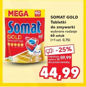 Somat Gold Tabletki do mycia naczyń w zmywarkach 1056 g (60 sztuk) niska cena