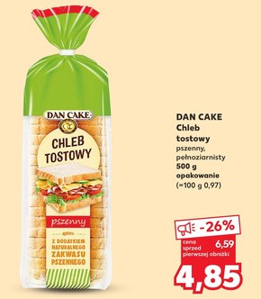 Dan Cake Chleb tostowy pszenny 500 g niska cena