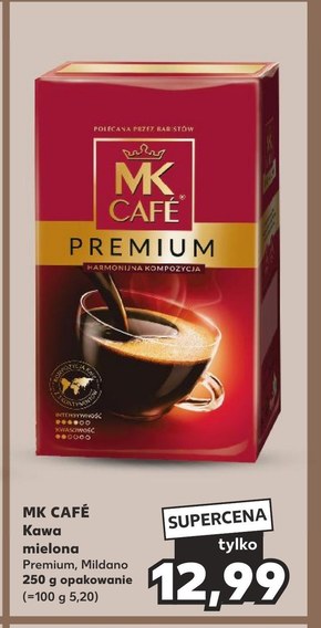 MK Café Premium Kawa palona mielona 250 g niska cena