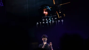 Hideo Kojima podczas prezentacji gry "Death Stranding"