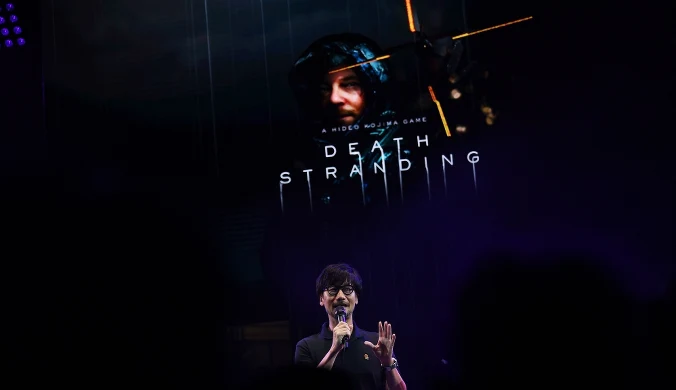 Hideo Kojima podczas prezentacji gry "Death Stranding"