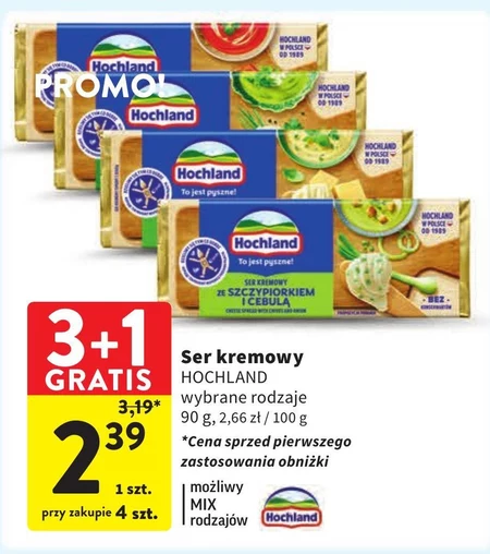 Hochland Ser kremowy emmentaler 90 g